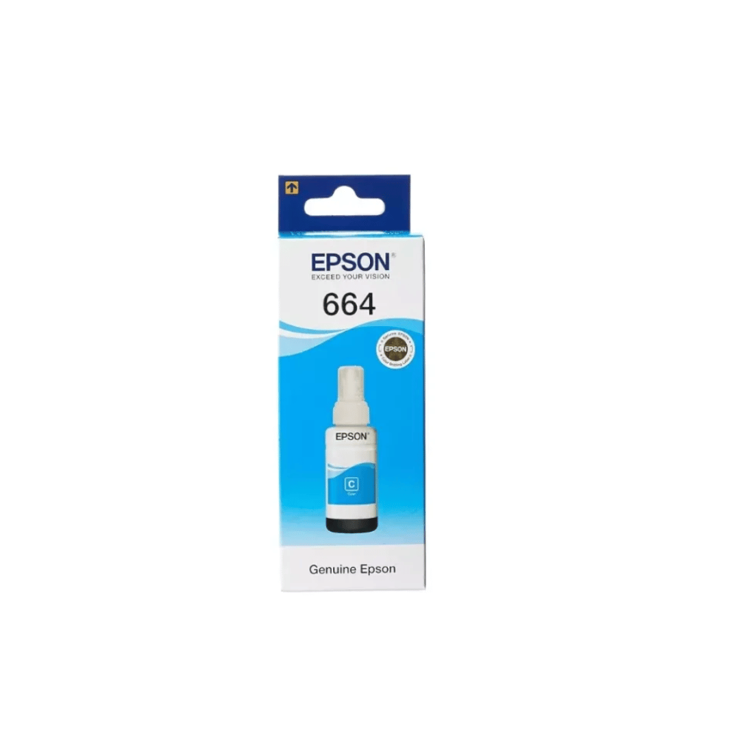 BOUTEILLE D’ENCRE EPSON ORIGINAL 664 – 70 Ml – CYAN - Epson