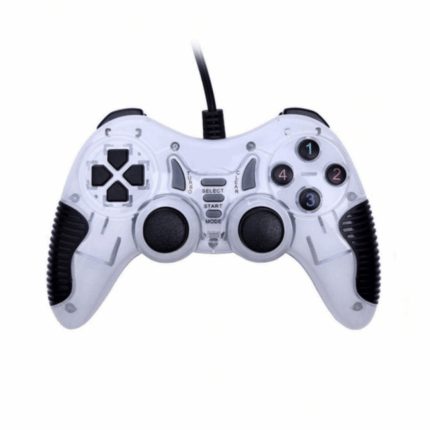 MANETTE DE JEU MACRO USB AVEC ANALOGUE-BLANC