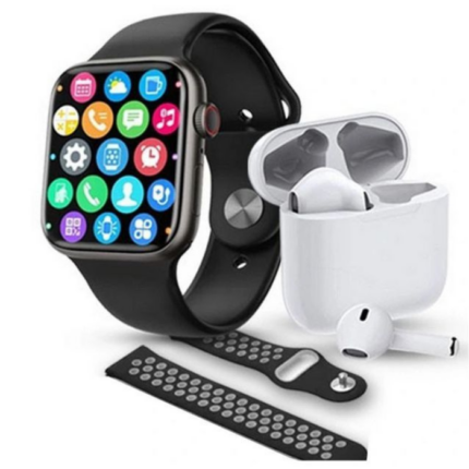 PACK MONTRE CONNECTÉE PK07 + AIRPODS + 2 CEINTURES-ROSE