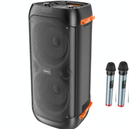 HAUT PARLEUR BLUETOOTH HOCO BS53+DEUX MICROPHONES SANS FIL