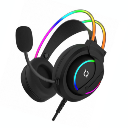 CASQUE MICRO GAMING AQIRYS CYGNUS - FILAIRE - BLACK