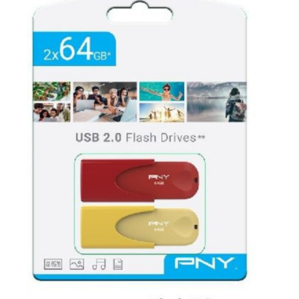 CLÉ USB 2.0  PNY 64GB x2