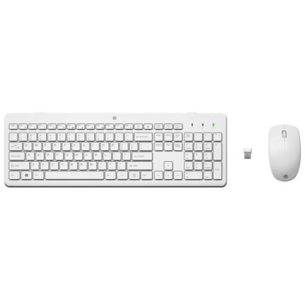 CLAVIER + SOURIS SANS FIL HP 230 - BLANC