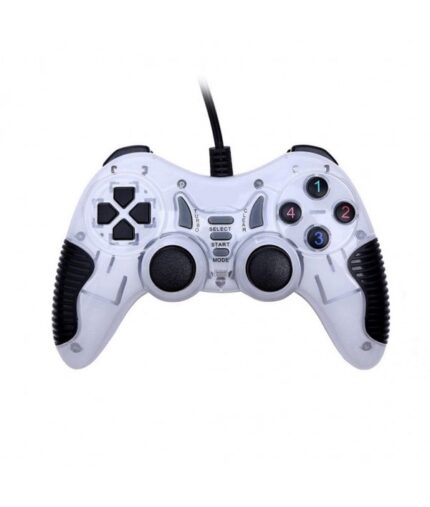 MANETTE DE JEU MACRO USB AVEC ANALOGUE-BLANC