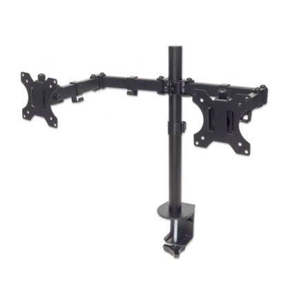 SUPPORT UNIVERSEL MANHATTAN POUR 2 ÉCRANS AVEC BRAS MOBILES À DOUBLE ARTICULATION / 13" À 32"
