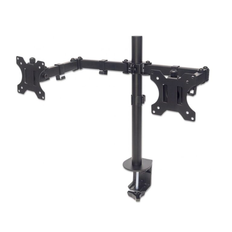 SUPPORT UNIVERSEL MANHATTAN POUR 2 ÉCRANS AVEC BRAS MOBILES À DOUBLE ARTICULATION / 13" À 32"