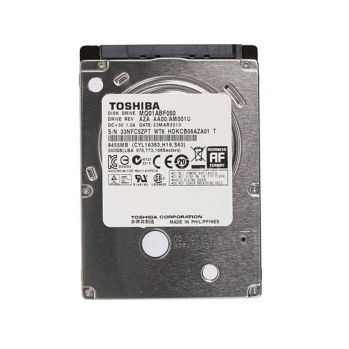 DISQUE DUR INTERNE TOSHIBA 500GO 2.5''