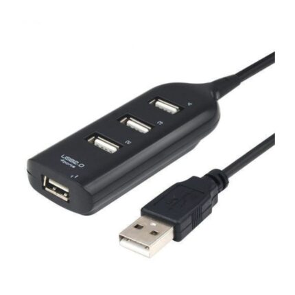 USB HUB 4 PORTS USB 2.0 - NOIR