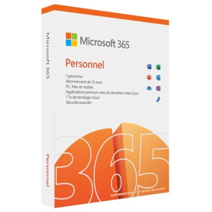 MICROSOFT OFFICE 365 PERSONNEL 1 UTILISATEUR / 1 AN