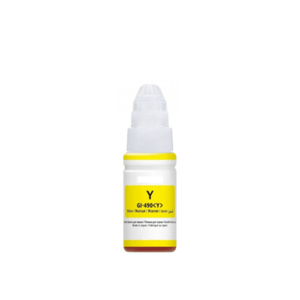 BOUTEILLE D’ENCRE CANON GI 490-JAUNE ADAPTABLE