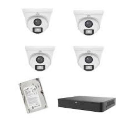 kit 4 Caméras de surveillance HD Dom 2Mp UNV