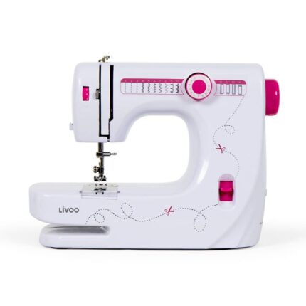 MACHINE À COUDRE LIVOO DOM343 - BLANC&ROSE