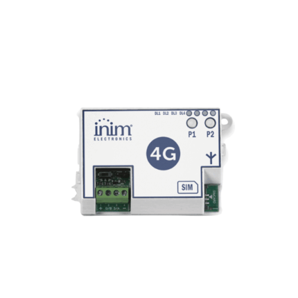 Module GSM 2G et 4G (LTE) intégré sur I-BUS avec borniers en vue | INIM