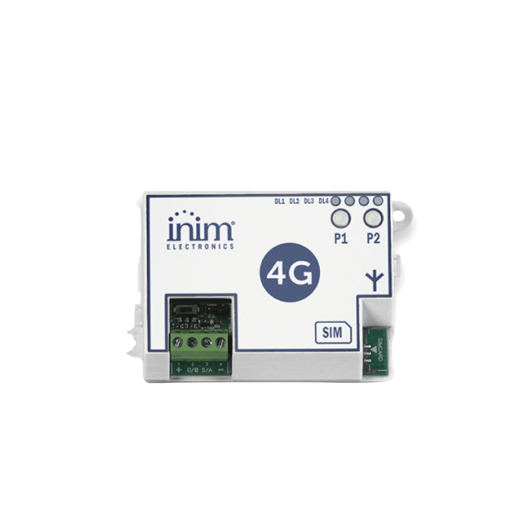 Module GSM 2G et 4G (LTE) intégré sur I-BUS avec borniers en vue | INIM