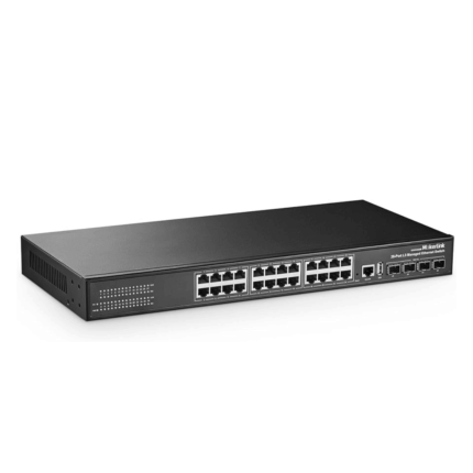 SWITCH 28 PORTS ( 24 PORTS POE+ Gigabit + 4 PORTS SFP )