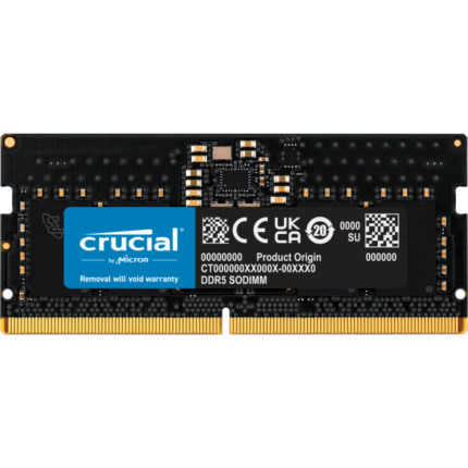 BARETTE MEMOIRE 16GO DDR5 4800-5600MHZ LAPTOP CRUCIAL
