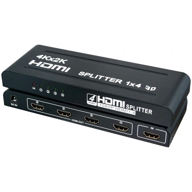 SPLITTER HDMI 1IN 4 OUT 4K