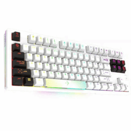 CLAVIER GAMER FILAIRE AQIRYS ALUDRA RGB - BLANC