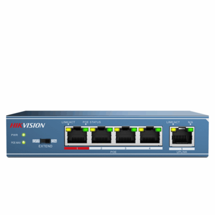 SWITCH DE BUREAU HIKVISION DS-3E0105P-E -/M(B) / 5 PORTS POE