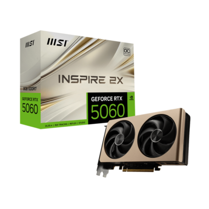 CARTE GRAPHIQUE MSI GEFORCE RTX 5060 INSPIRE 2X OC / 8 GO GDDR7