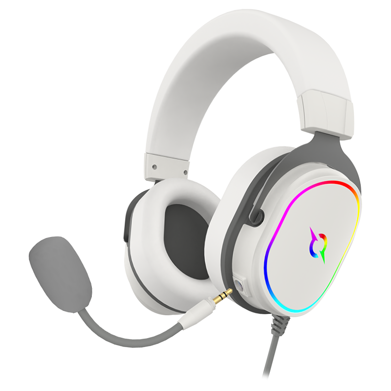 CASQUE MICRO GAMER AQIRYS ALTAIR / FILAIRE / BLANC
