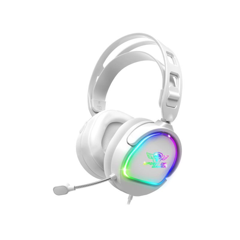 CASQUE MICRO GAMING SPIRIT OF GAMER PRO-H6 ARTIC – RGB – BLANC