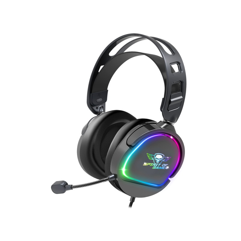 CASQUE MICRO GAMING SPIRIT OF GAMER PRO-H6 DARK – RGB – NOIR