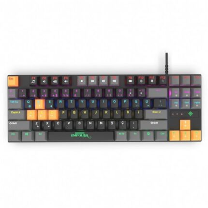 CLAVIER GAMER FILAIRE INCA IKG-439 MÉCANIQUE INTERRUPTEUR ROUGE RGB