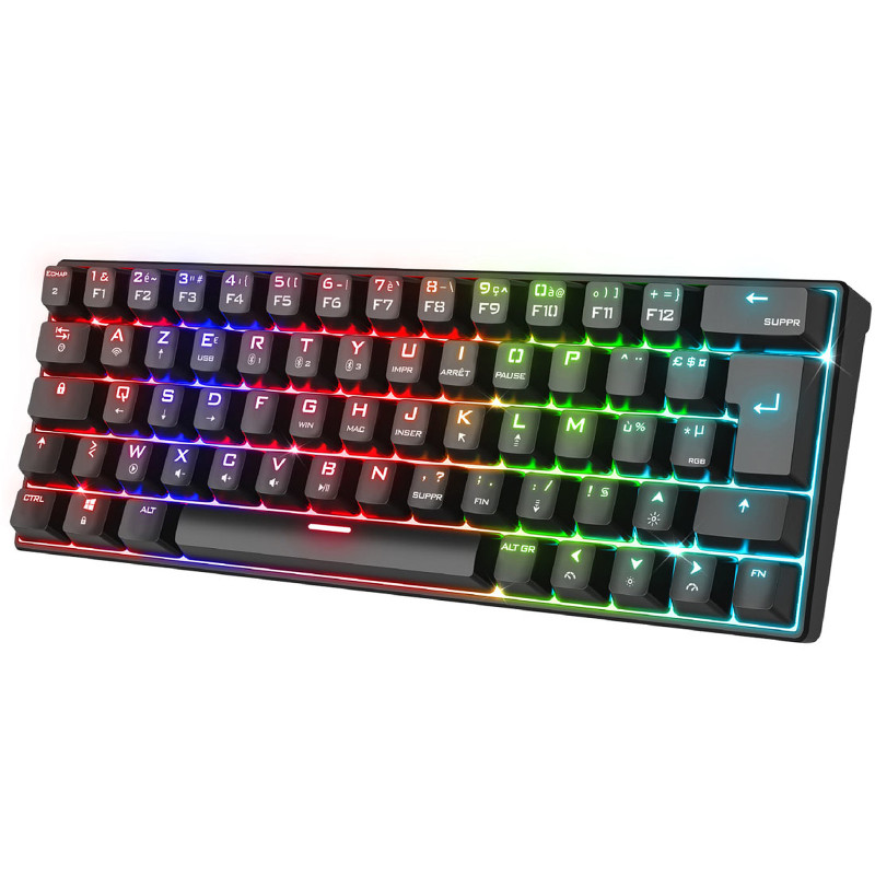 CLAVIER SOG XPERT K200 DARK MECA RGB SANS FIL – NOIR