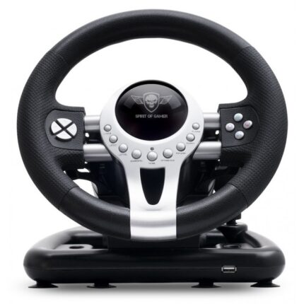 ENSEMBLE VOLANT + PÉDALIER + LEVIER DE VITESSE SPIRIT OF GAMER RACE WHEEL PRO 2