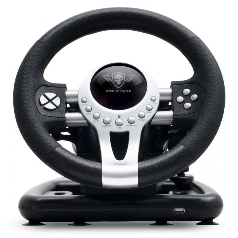 ENSEMBLE VOLANT + PÉDALIER + LEVIER DE VITESSE SPIRIT OF GAMER RACE WHEEL PRO 2