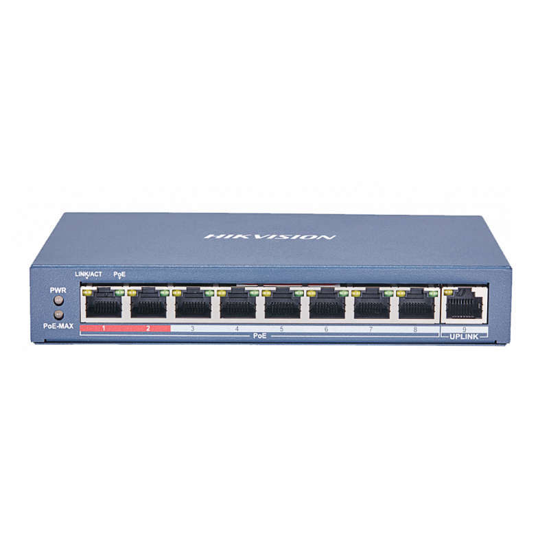SWITCH DE BUREAU HIKVISION DS-3E0109P-E/M / 9 PORTS