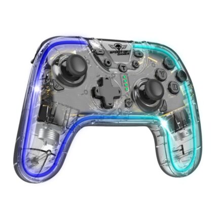 MANETTE GAMER SANS FIL SPIRIT OF GAMER PULSE RGB - TRANSPARENTE