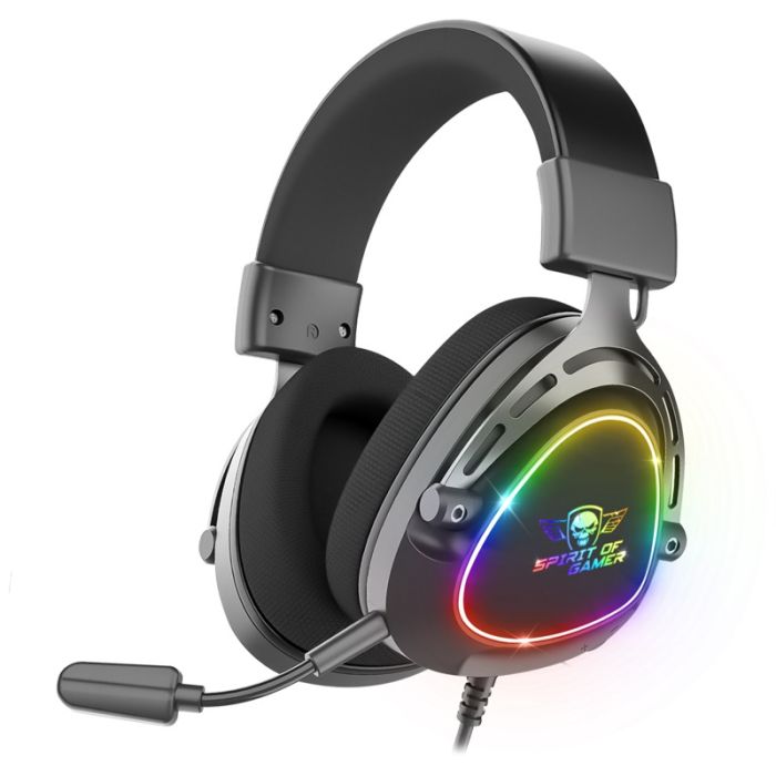MICRO CASQUE GAMER FILAIRE SPIRIT OF GAMER ELITE H40 DARK RGB – NOIR