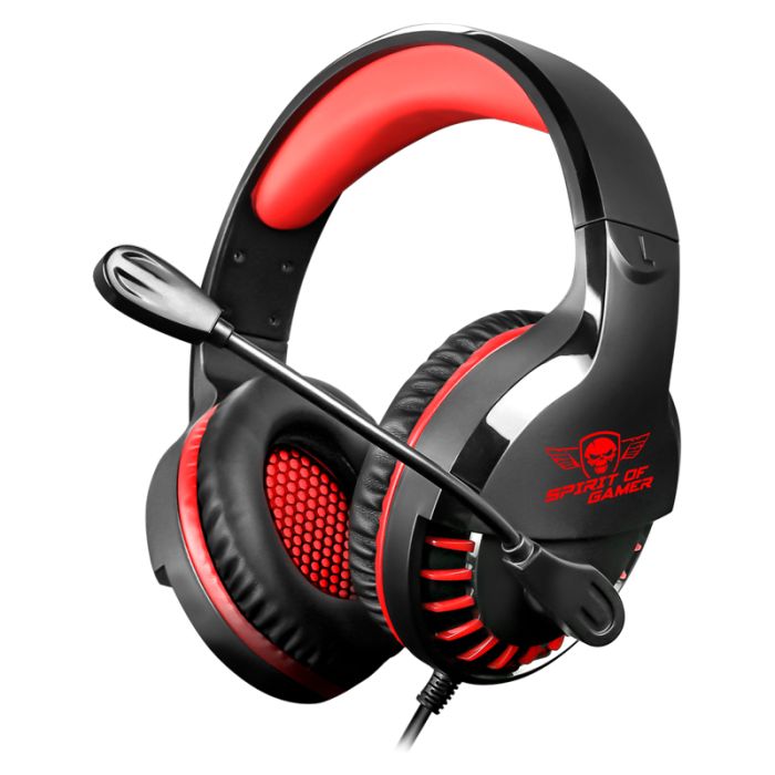 MICRO CASQUE GAMER FILAIRE SPIRIT OF GAMER PRO H3 – NOIR&ROUGE