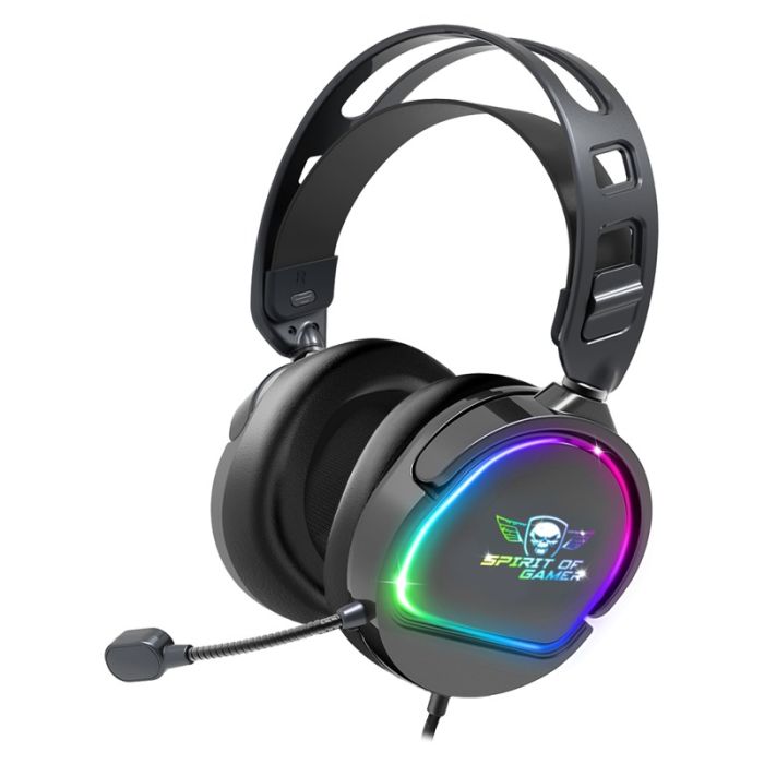 Micro Casque Gamer Filaire SPIRIT OF GAMER PRO H6 DARK RGB – Noir