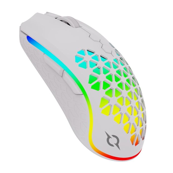 SOURIS GAMER SANS FIL AQIRYS POLARIS RGB – BLANC