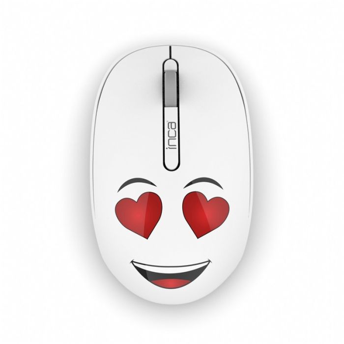 SOURIS SANS FIL INCA IWM-245RB AVEC DESIGN – BLANC