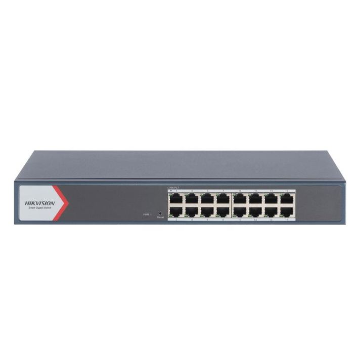 SWITCH DE BUREAU INTELLIGENT HIKVISION 16 PORTS 10/100/1000 MBPS – (DS-3E1516-EI)