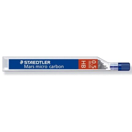 PACK DE 12 MINES FINES STAEDTLER MARS MICRO CARBON 250 HB 0,5 MM