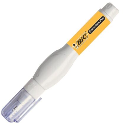 STYLO CORRECTEUR POINTE FINE MÉTAL BIC 7 ML - BLANC (354616)