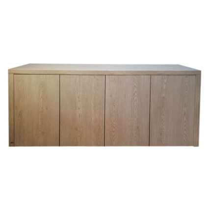 ARMOIRE DE RANGEMENT PUSH PULL EN MDF AVEC 4 PORTES BATTANTES - PIN BLANCHI