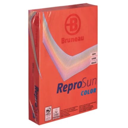 PAPIER COULEUR BRUNEAU REPRO A4 80GR 21X29 CM - ROUGE