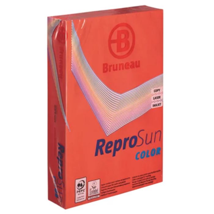 PAPIER COULEUR BRUNEAU REPRO A4 80GR 21X29 CM – ROUGE