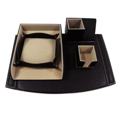 GARNITURE DE BUREAU OFFICEPLAST SCRIBE PRESTIGE - NOIR (2100606C9)
