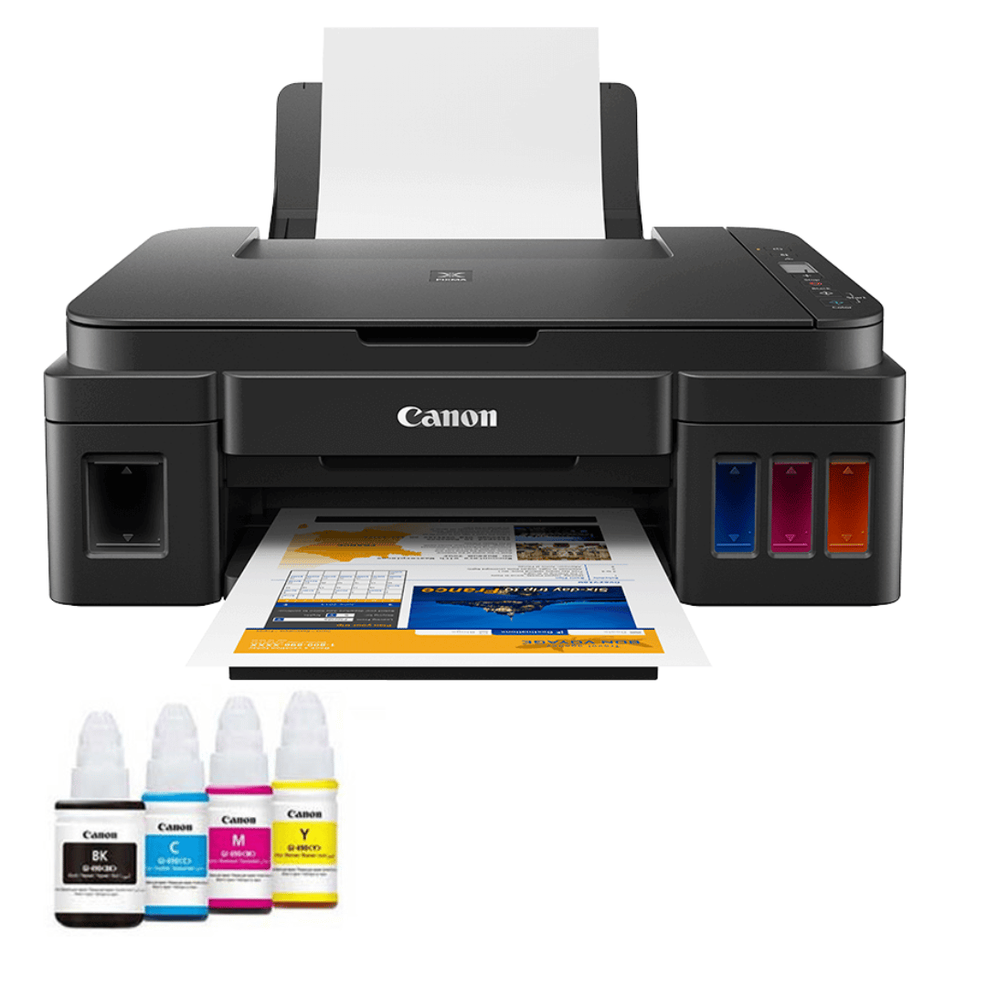 Imprimante Jet D’encre Canon Pixma G-2410 Multifonction 3en1 Couleur – Noir