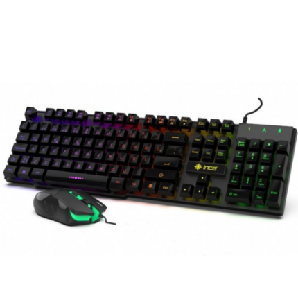 Ensemble Clavier + Souris Filaire Gamer INCA IKG-448 USB - Noir