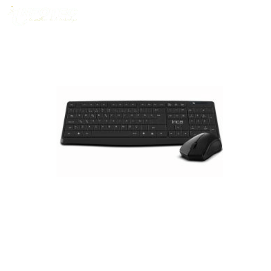 Ensemble Clavier + Souris Sans Fil INCA IWS-538 – Noir