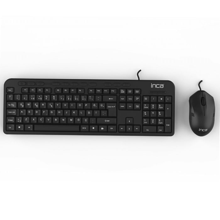 Ensemble Clavier + Souris Filaire INCA IMK-375T USB – Noir