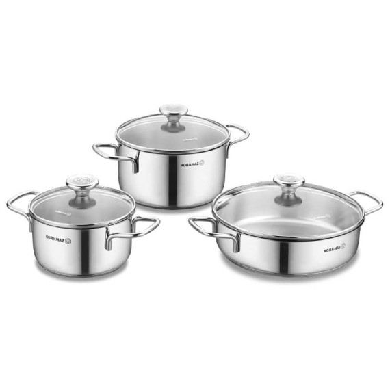 Batterie de Cuisine 6 pièces ALIA A1092 – Inox